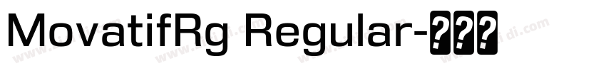 MovatifRg Regular字体转换